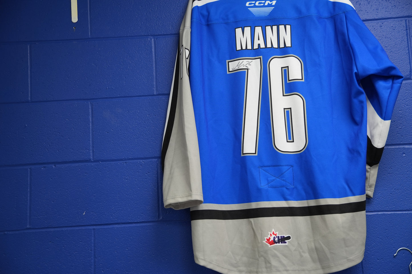Game-Worn Jersey: #76 Matteo Mann (Throwback)