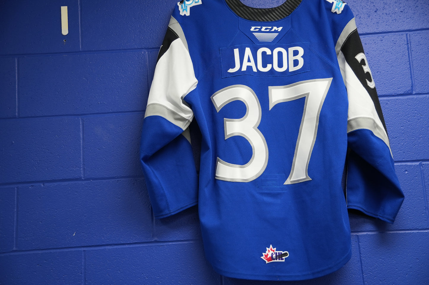 Game-Worn Jersey: #37 Jacob (Blue)