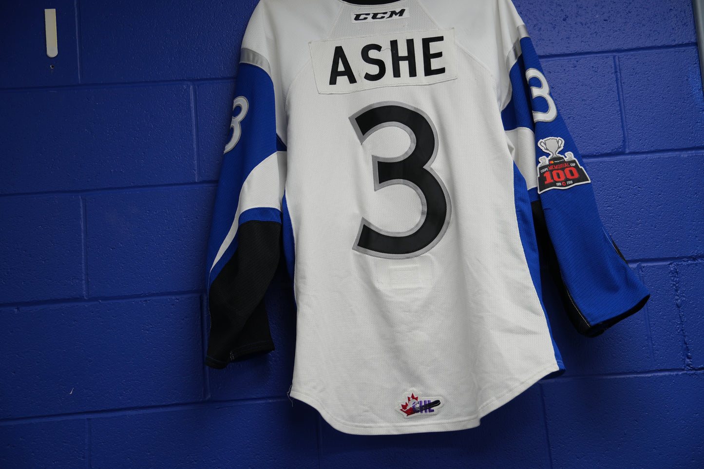 Game-Worn Jersey: #3 Ashe (White)