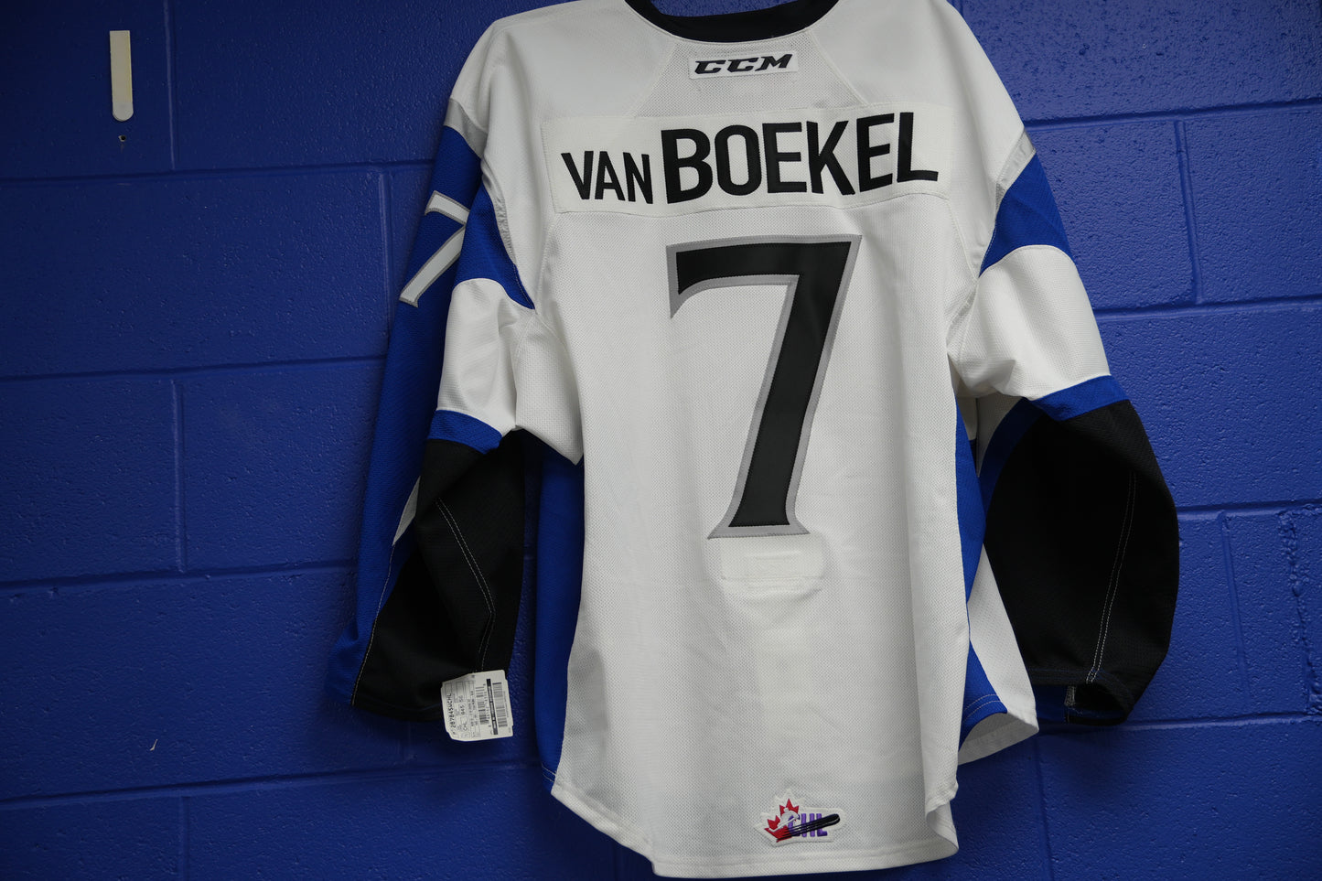 Game-Worn Jersey: #7 Van Boekel (White)