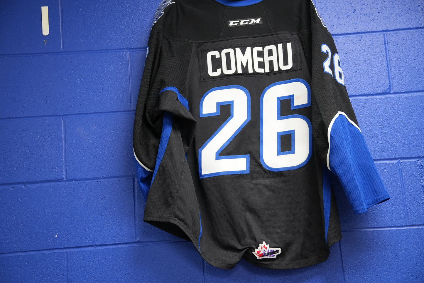 Game-Worn Jersey: #26 Comeau (Black)