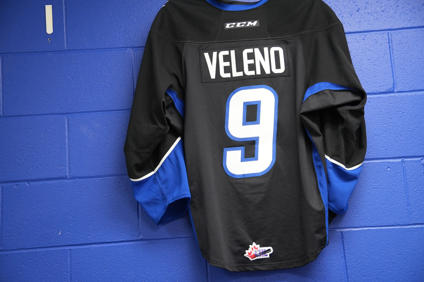 Game-Worn Jersey: #9 Veleno (Black)