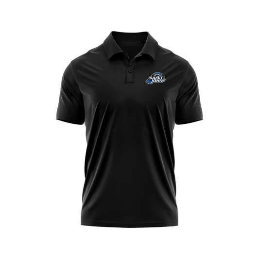 Third Logo Golf Shirt - Black