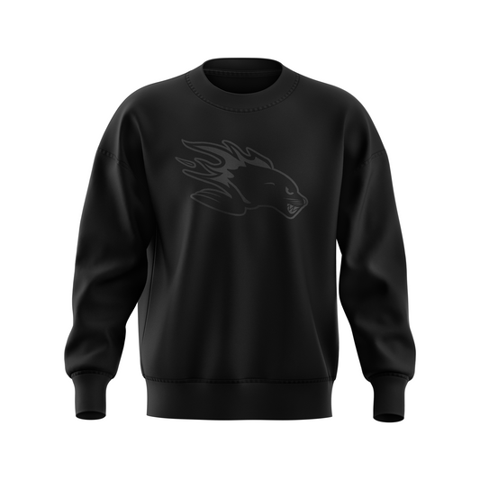 Embossed Logo Crewneck (Black)