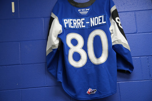 Game-Worn Jersey: #80 Pierre-Noel (blue)