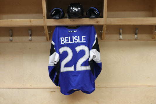 Game-Worn Jersey: Alexis Belisle -  Blue (2018-19)