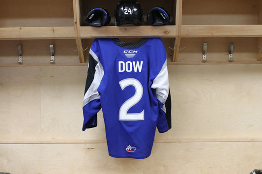 Game-Worn Jersey: Sam Dow -  Blue (2020-21)