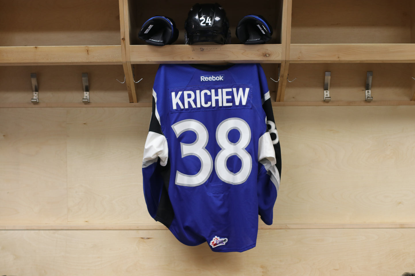 Game-Issued Jersey: Jeff Krichew -  Blue (2012-13)