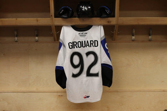 Game-Worn Jersey: Nicholas Girouard - White (2020-21)