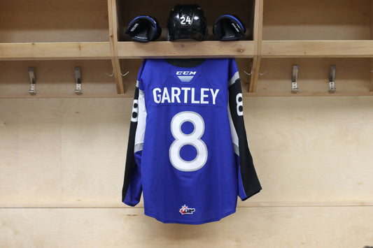 Game-Worn Jersey: Hunter Gartley - Blue (2021-22)