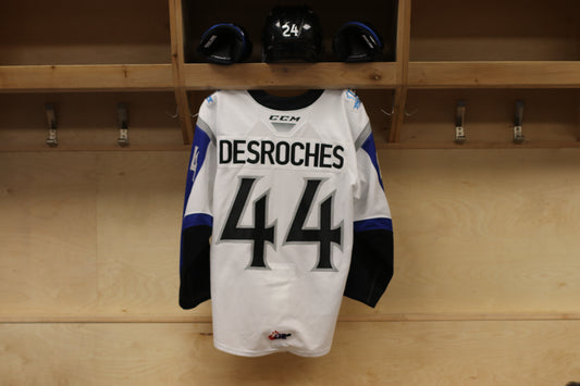 Game-Worn Jersey: Olivier Desroches -  White (2019-20)