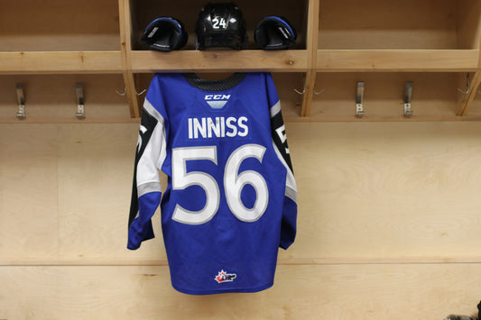 Game-Worn Jersey: Christopher Inniss -  Blue (2021-22)