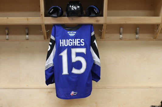 Game-Worn Jersey: Simon Hughes - Blue(2020-21)