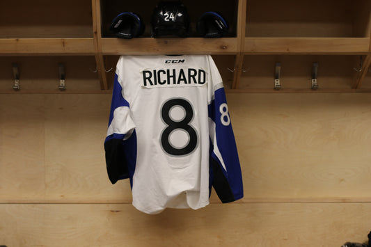 Game-Worn Jersey: Connor Richard -  White (2018-19)